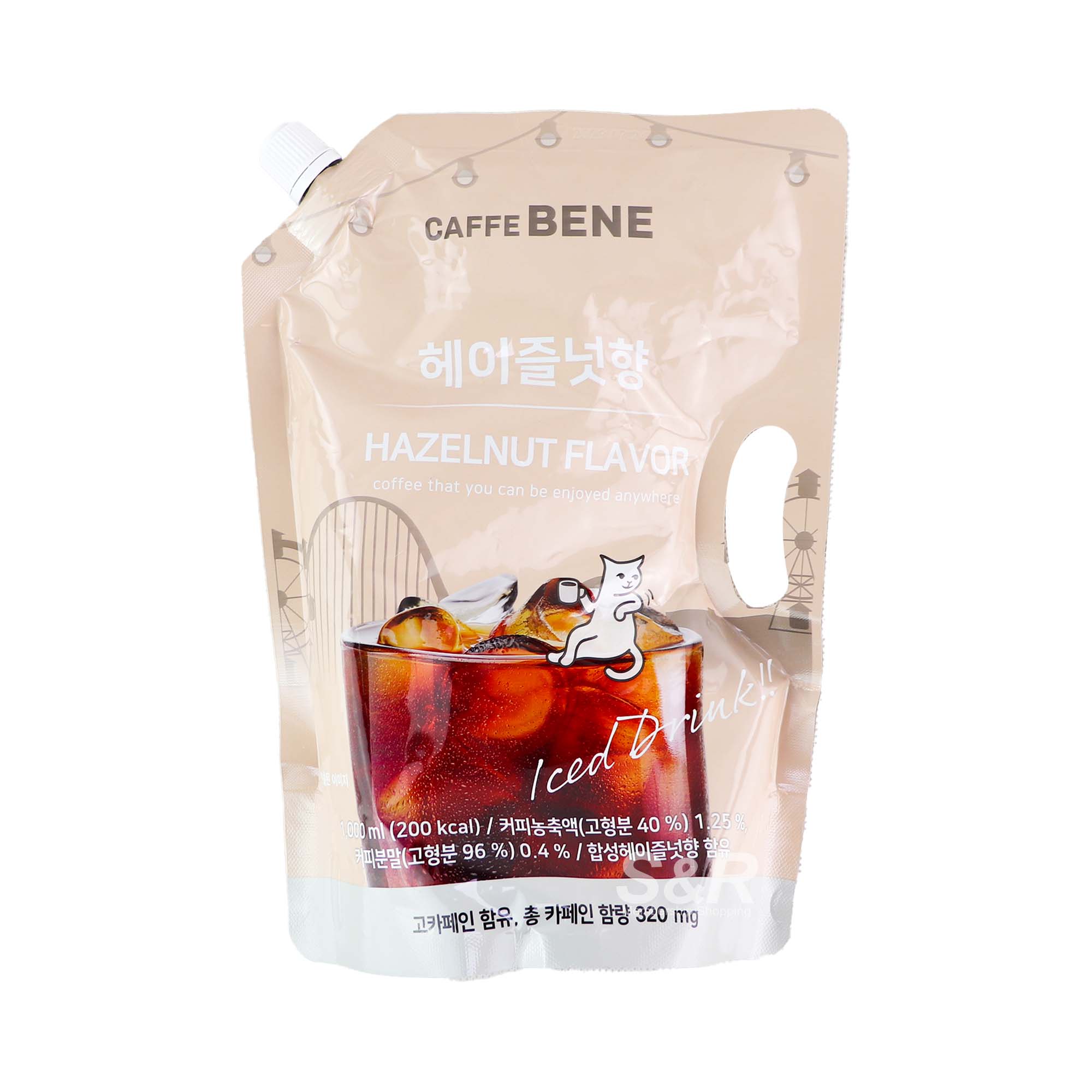 Caffe Bene Hazelnut Iced Coffee 1L Caffe Bene Hazelnut Iced Coffee 1L